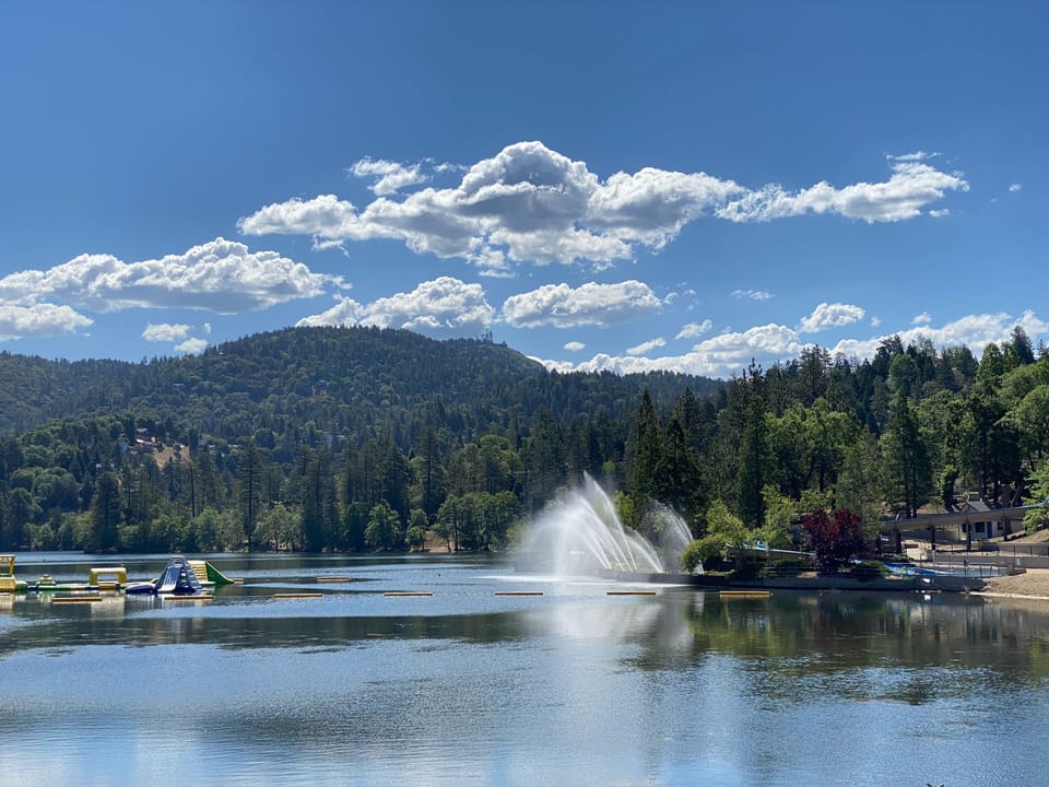 Lake Gregory Is A Short 5 Minute Walk From Cabin