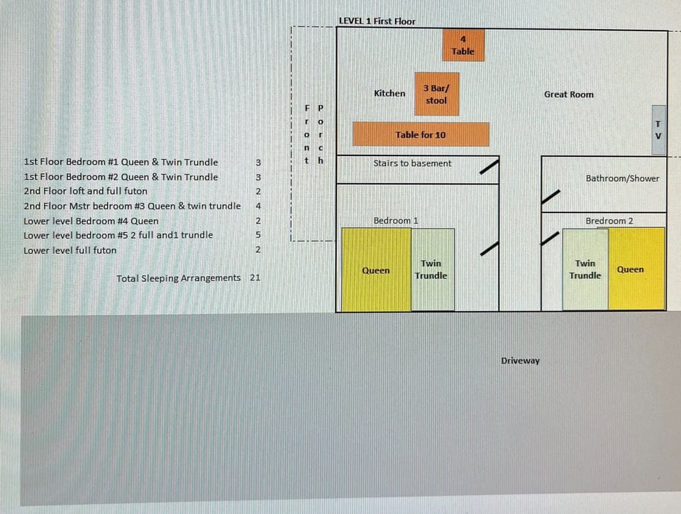 1st floor interior layout 