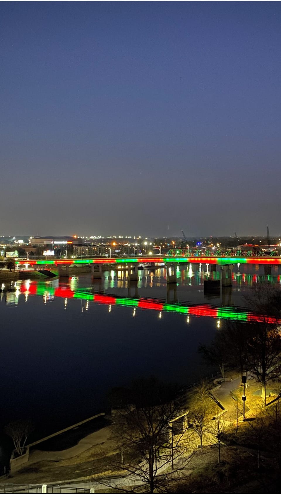 Main street bridge lights are beautiful!