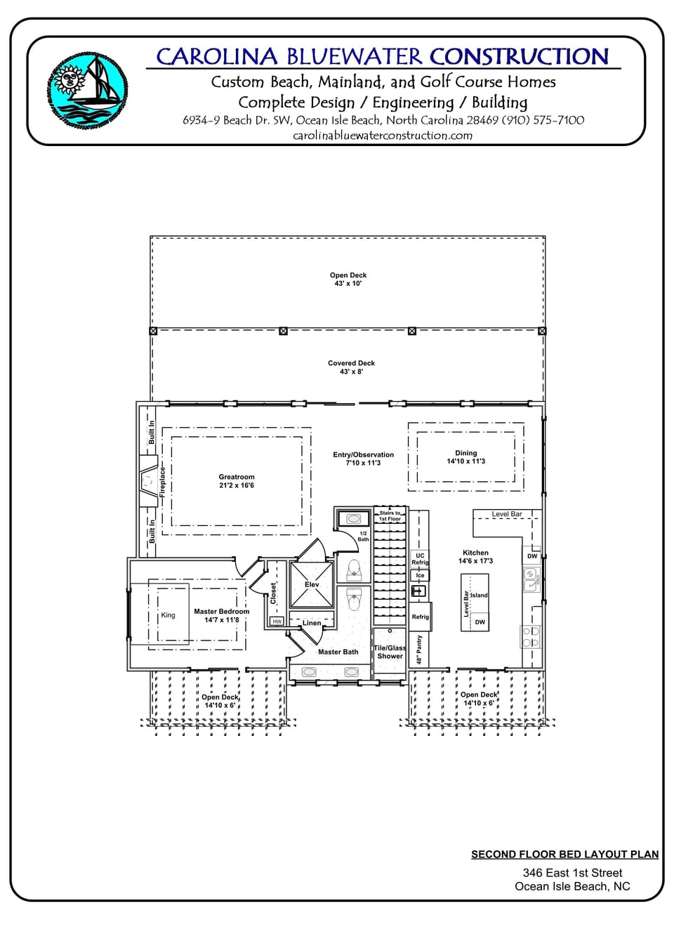 3rd floor reverse floor plan with seating for 20 with tables and counters.