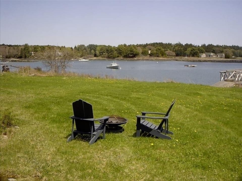 Large level yard at "Camp Card Cove"