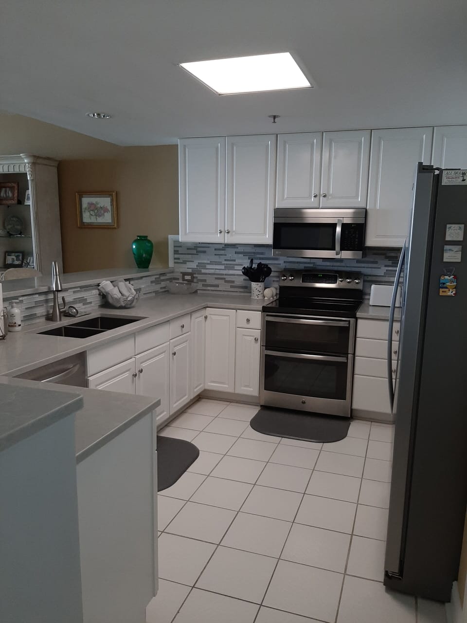 Kitchen with stainless appliances