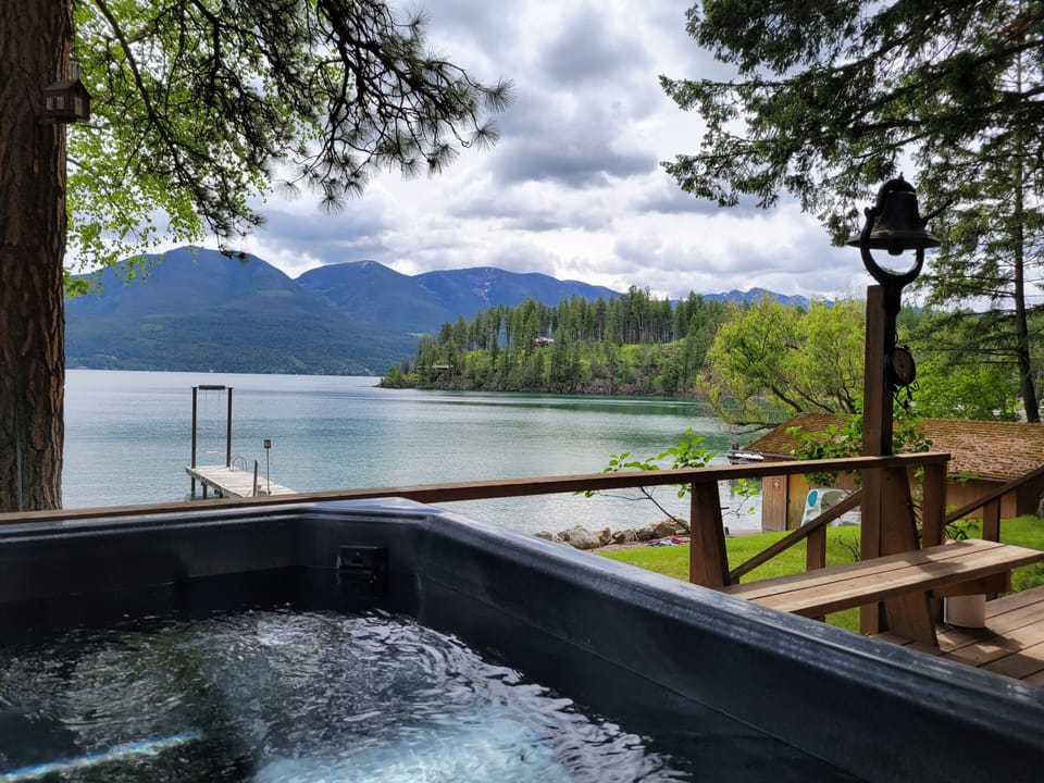 enjoy a hot tub with a view
