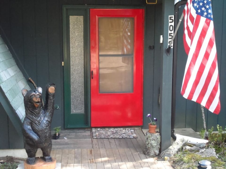 Frank, our 'Welcome Bear'