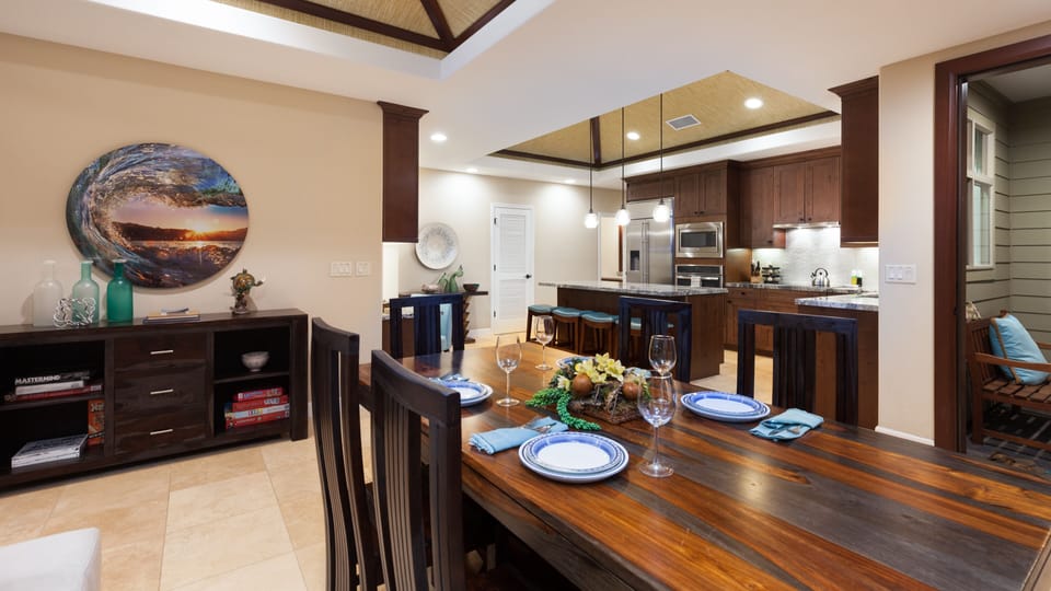 Enjoy dinner with family and friends
