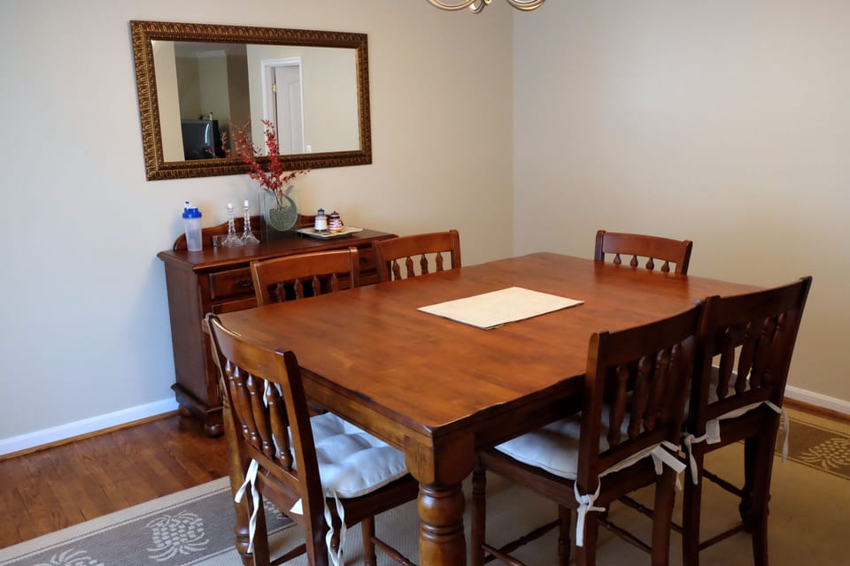 High top dining room table great for entertaining.