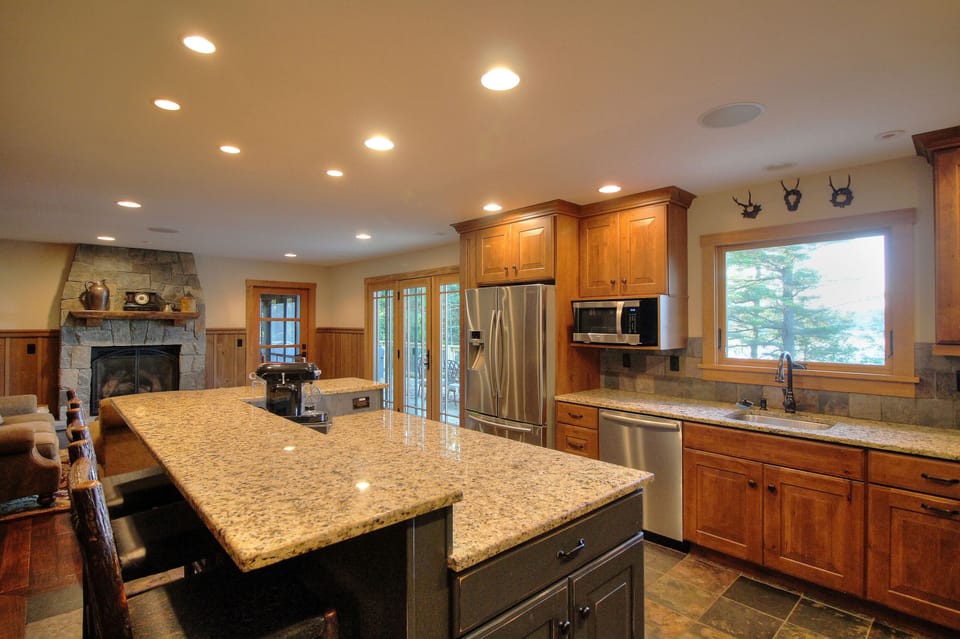 Kitchen with new and high quality everything! Dual fuel 36"  range, Nespresso,.