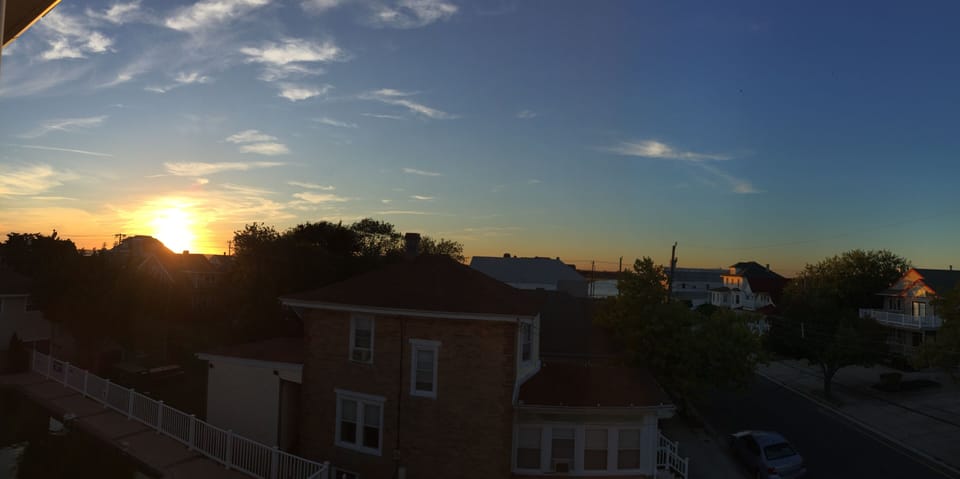 Sunset from the porch