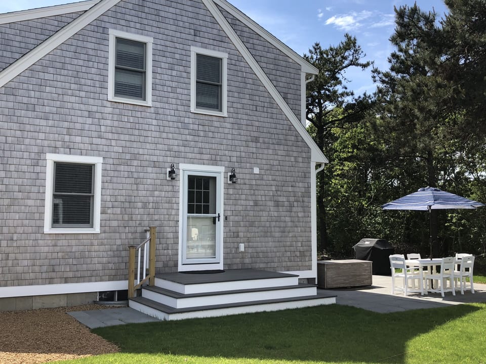 Side door and patio