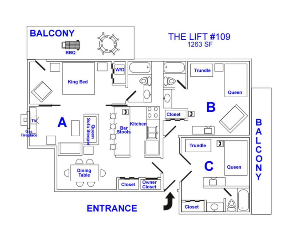 Condo floor plan