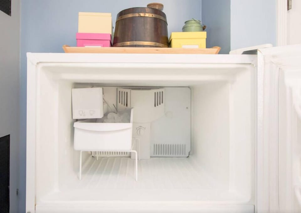 Ice and ice cold freezer for your chilling needs on a hot California day.