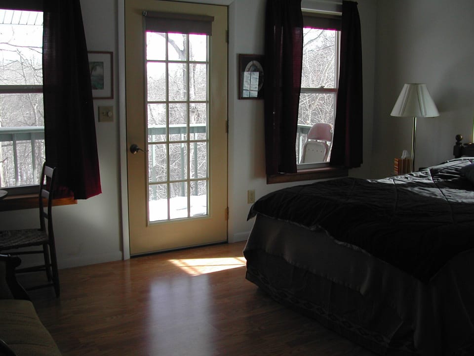 East master bedroom has a private entrance from deck. Just steps to second bath.
