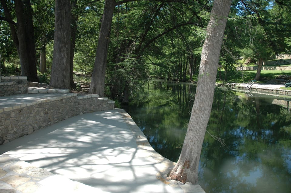 Looking up river