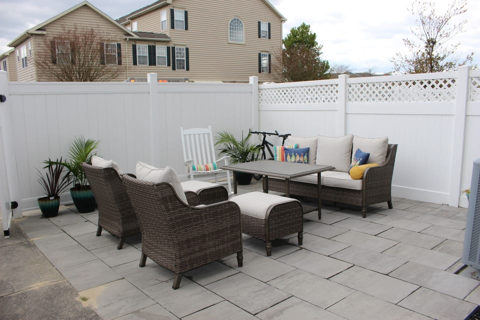 Enclosed back patio