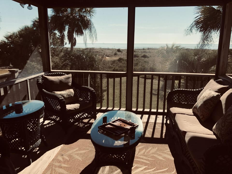 Come relax on our screened-in porch and enjoy the view!