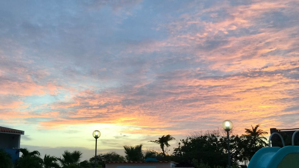 Sunset from back patio
