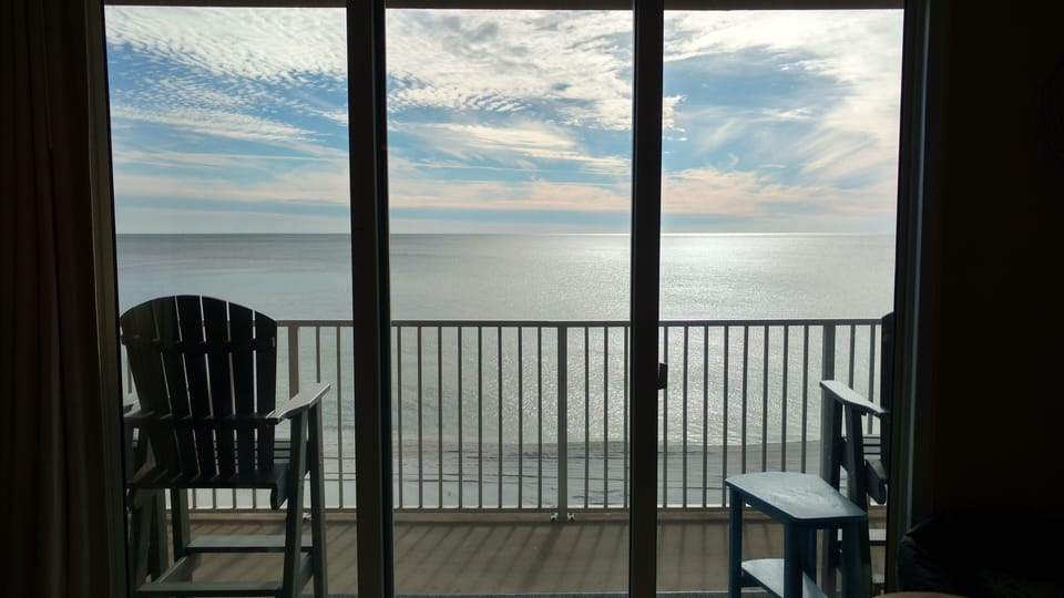 A picture view from a comfy living room!