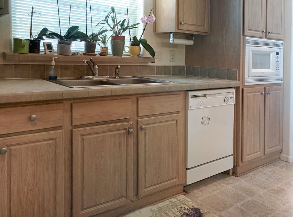 Dishwasher and microwave 