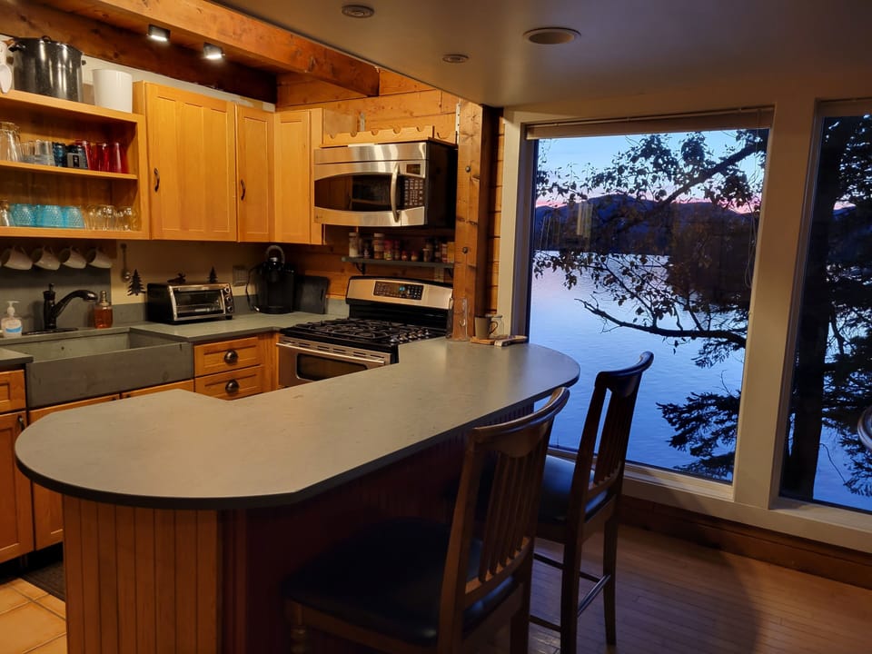 Sunset from the breakfast bar/kitchen
