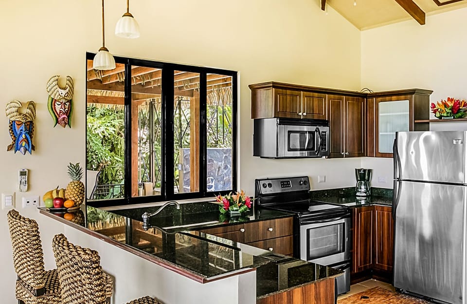 Fully equipped kitchen for the meals at home.