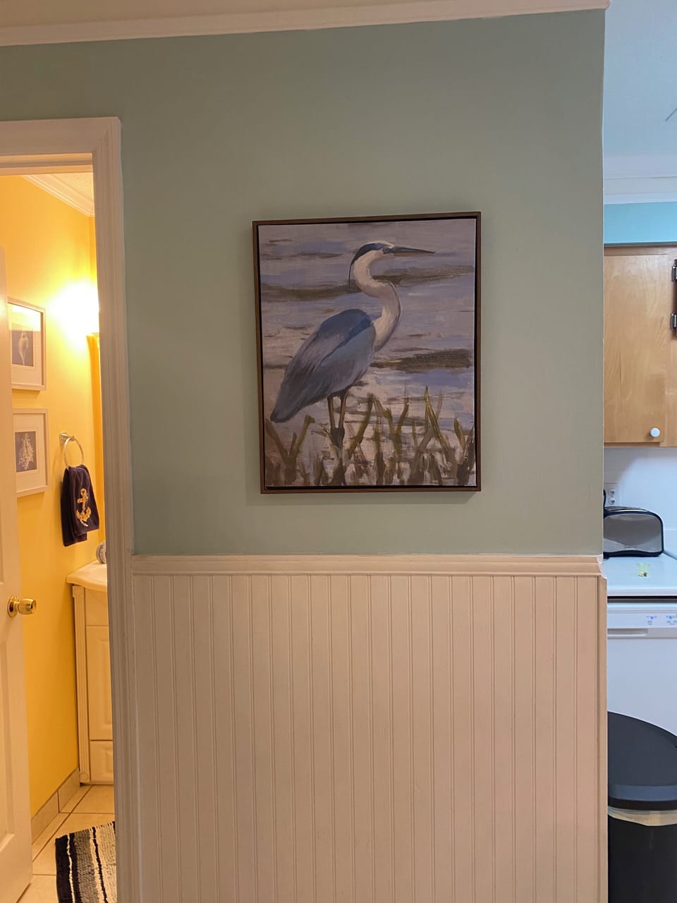 second bath downstairs between living room and kitchen