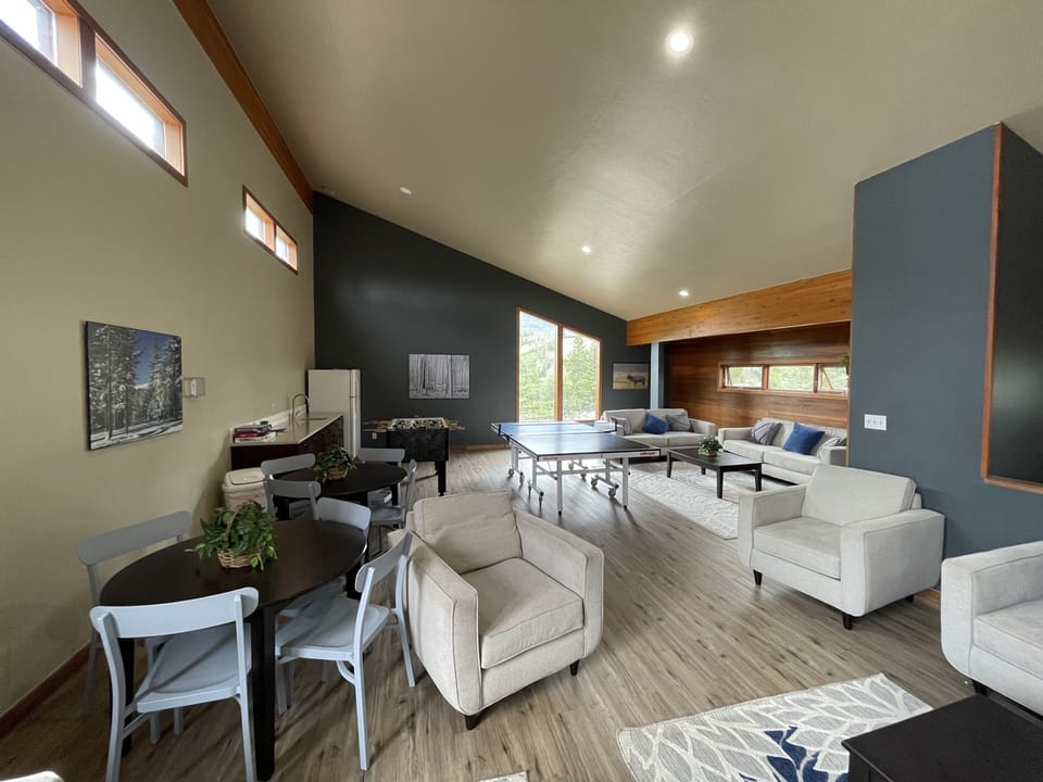 Game room in club house. 