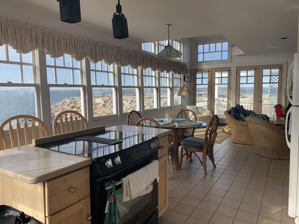 Open space kitchen dining and living room 