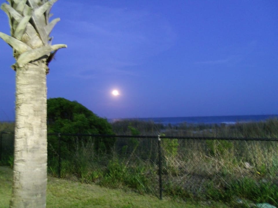 Early evening view of ocean