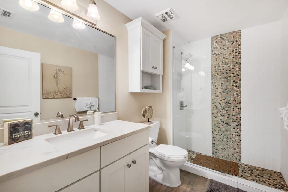 Newly remodeled master bathroom