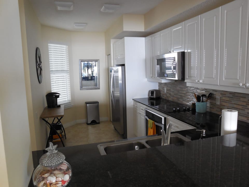 Looking into the Kitchen from the dining room