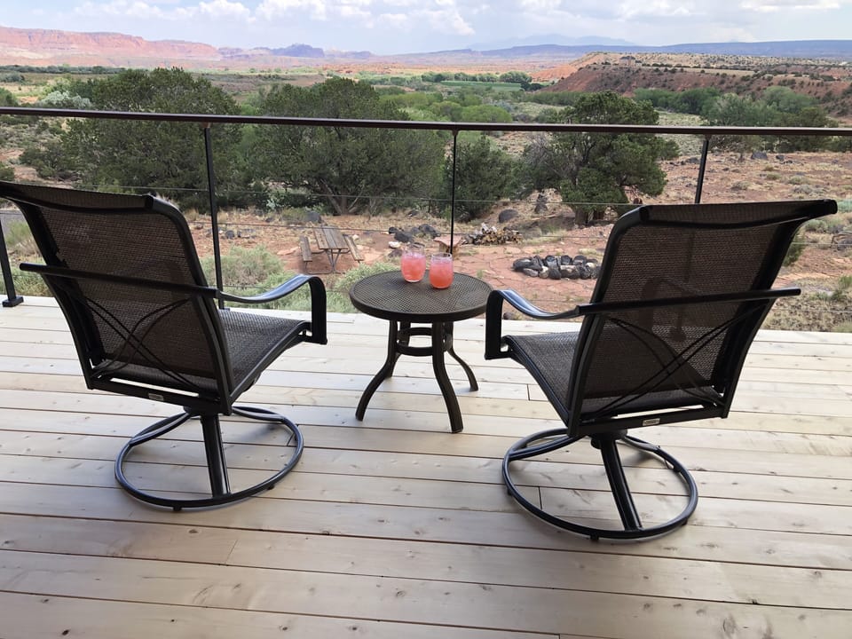 Enjoy the view from our brand new glorious and spacious decks.
