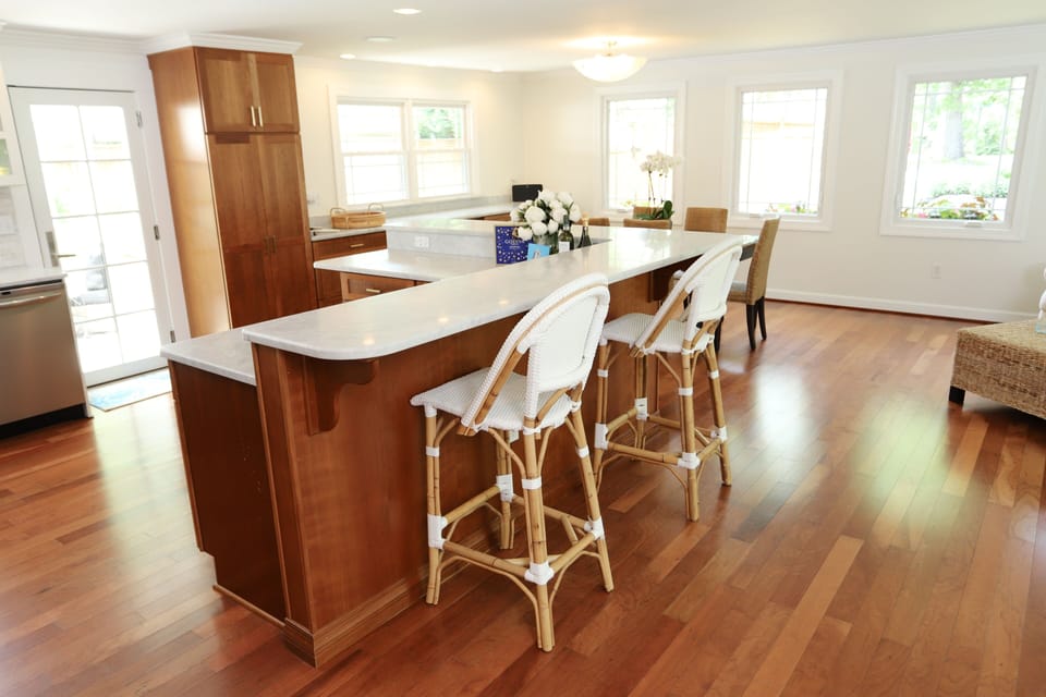 Enjoy the open floor plan and lovely natural lighting through out the cottage! 