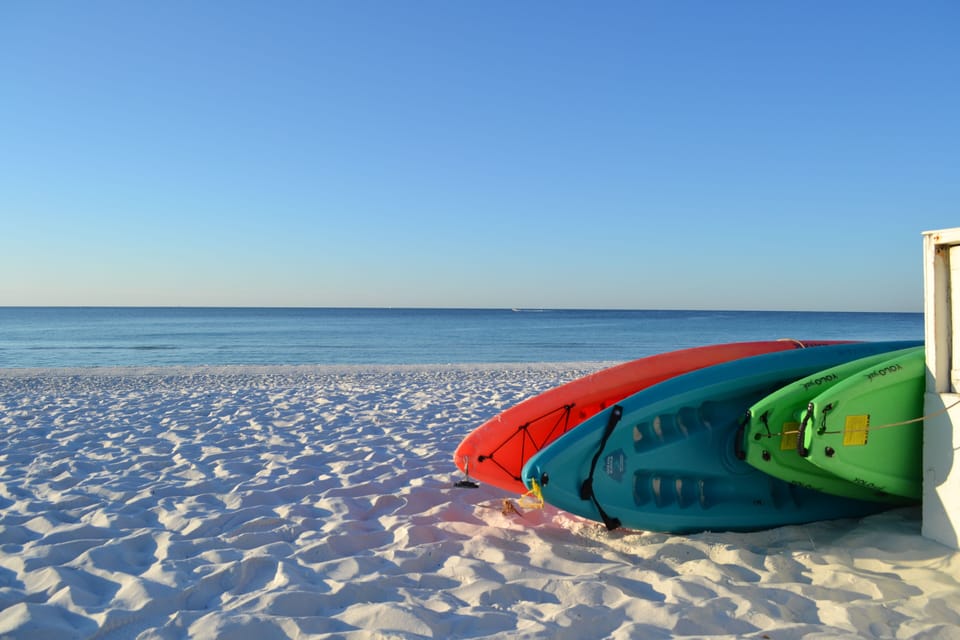 Rental Boats at the beach.