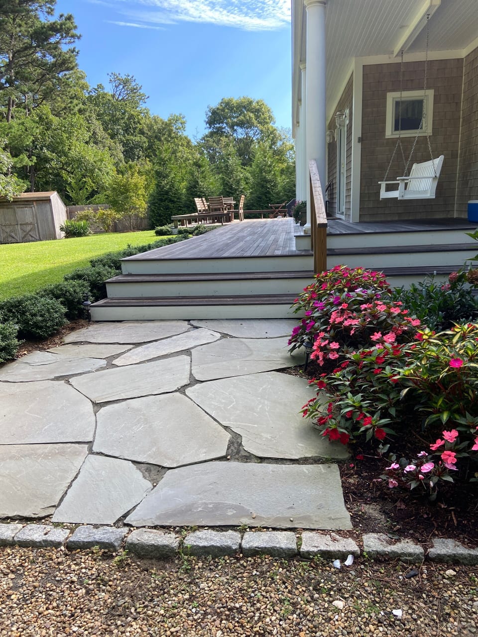 Walk to entrance 