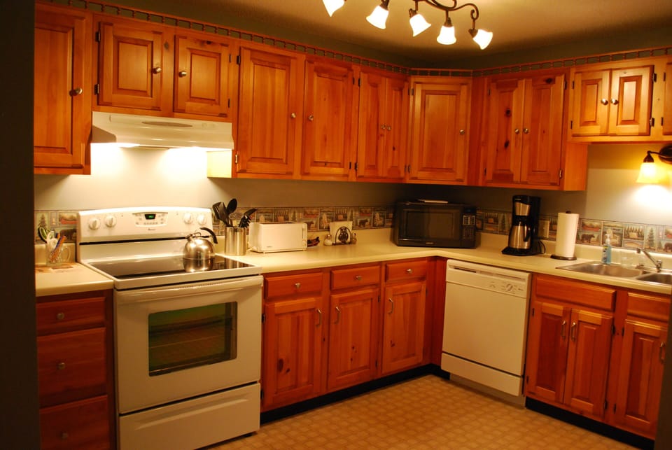Kitchen with updated lighting