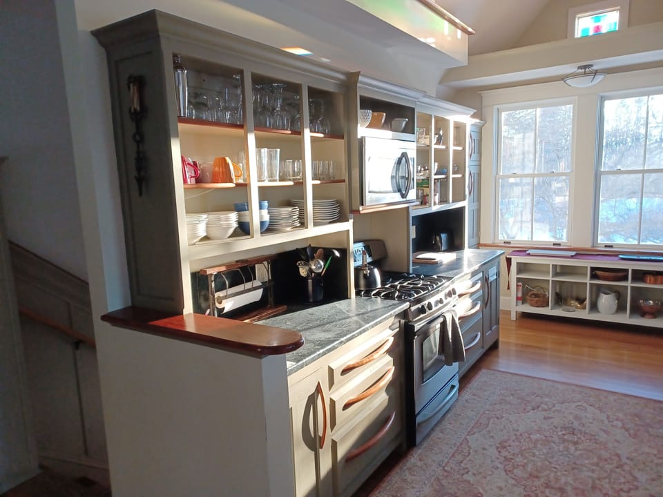 Kitchen with morning sunlight