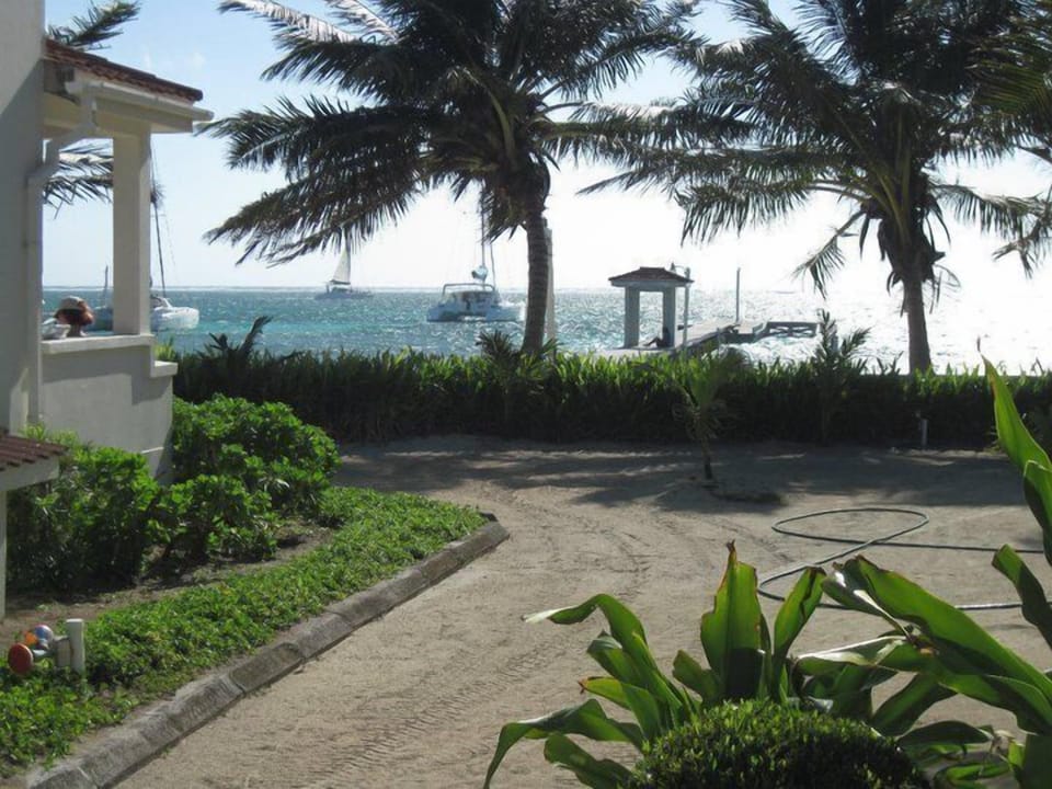View as we walk from our Condo toward the  sea.