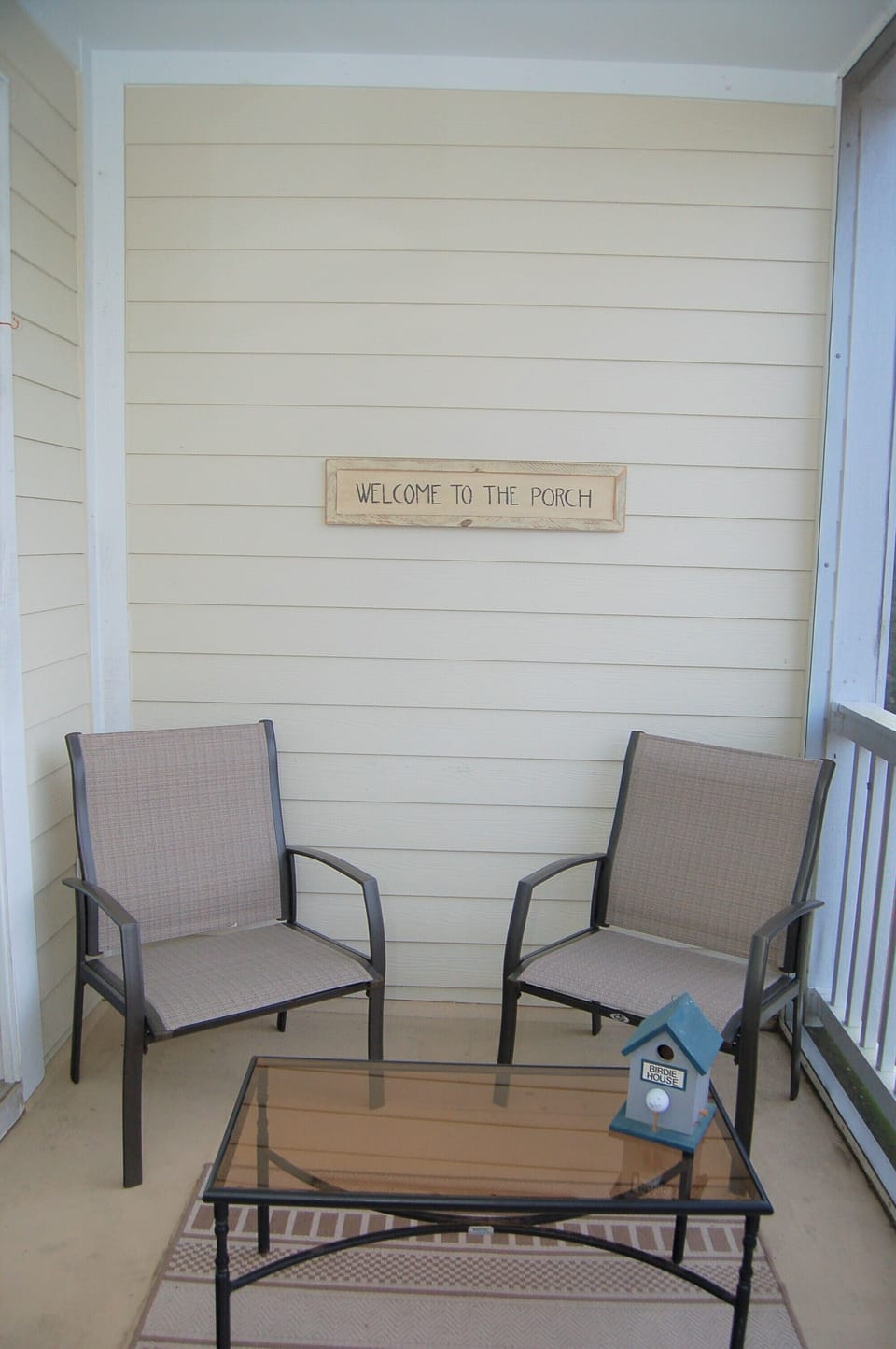 Screened porch.