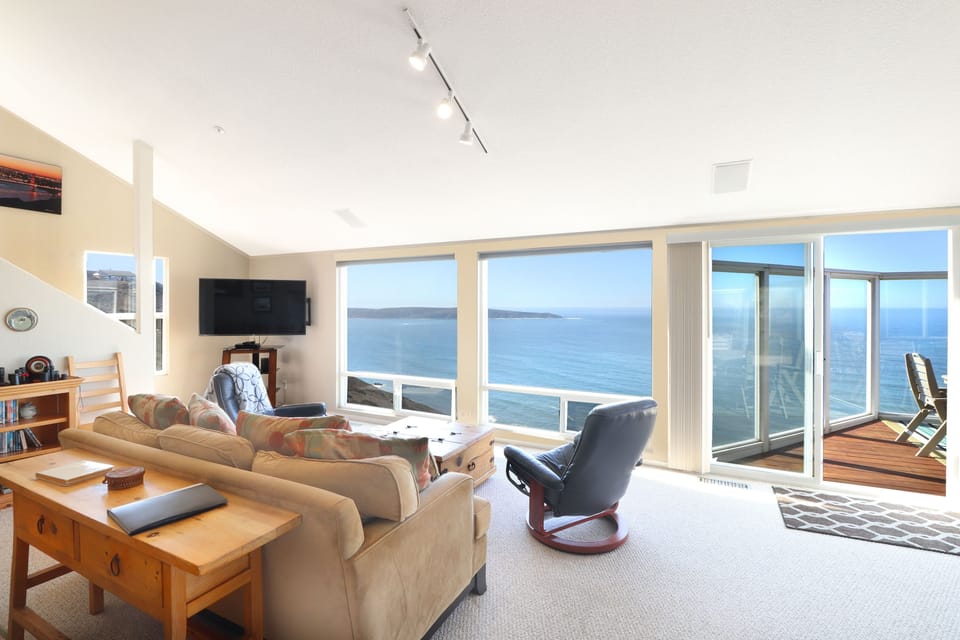 Ocean views from the Living room area