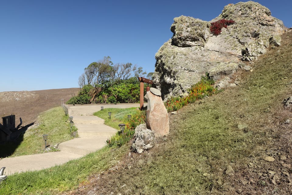 Walkway from the driveway to home