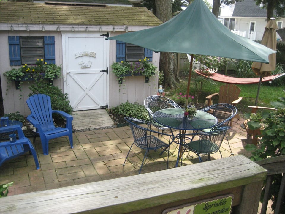 Backyard relaxing area