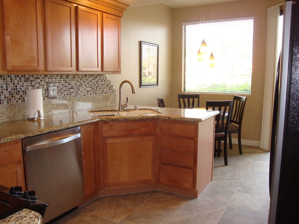 Kitchen and nook.