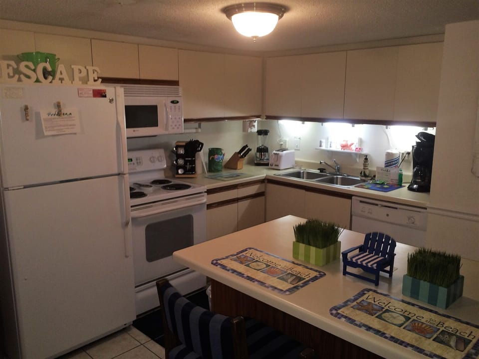 Well Equipped Kitchen.