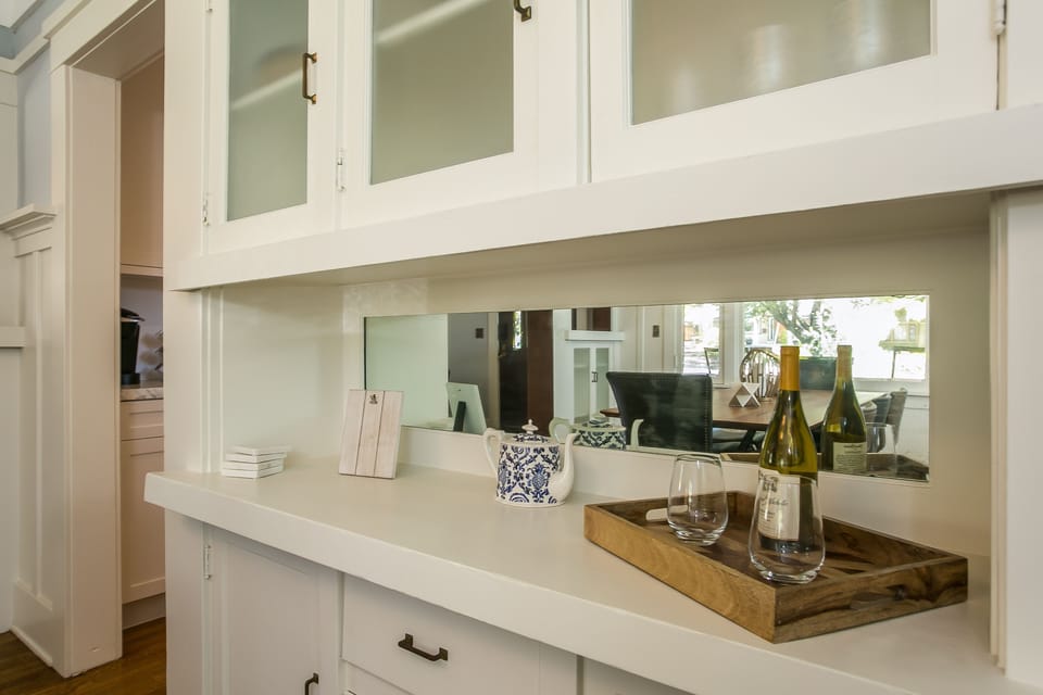Dining room  with charming built-ins