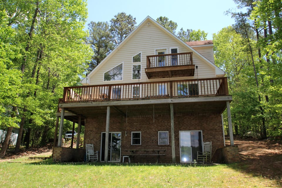 Lake side of house