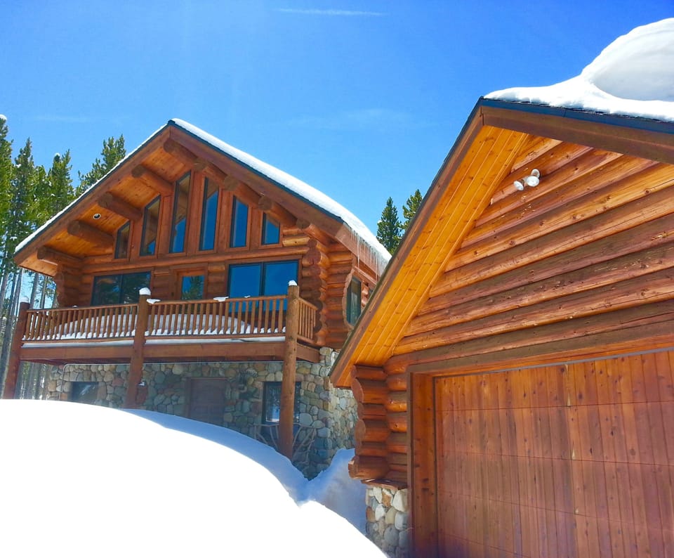 Private two car garage saves shoveling your vehicle. 
