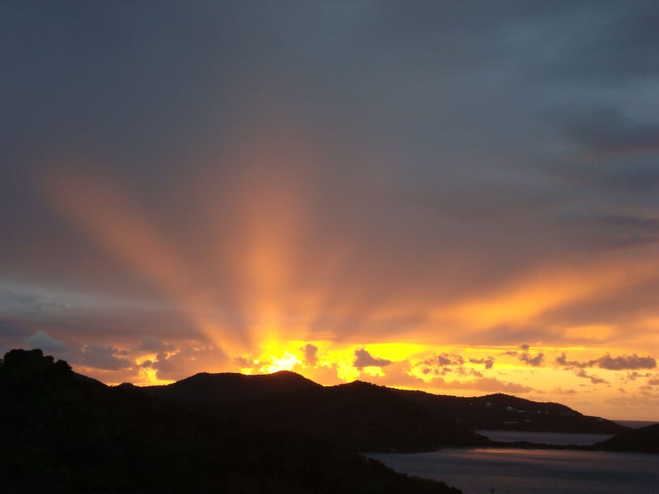 Sunrise from the bedrooms