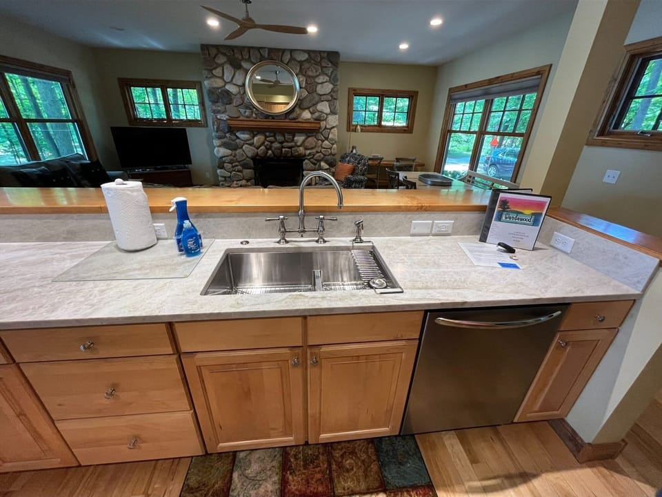 Kitchen - newly renovated counter tops and sink