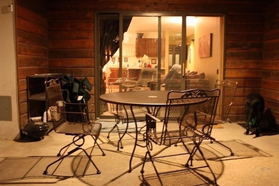 Even in the winter, our covered patio and beautiful views will entice you.
