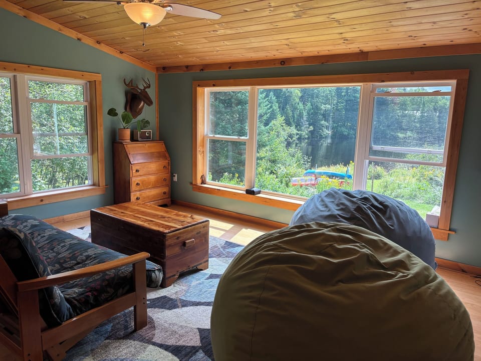 Living room - left side with futon sofa